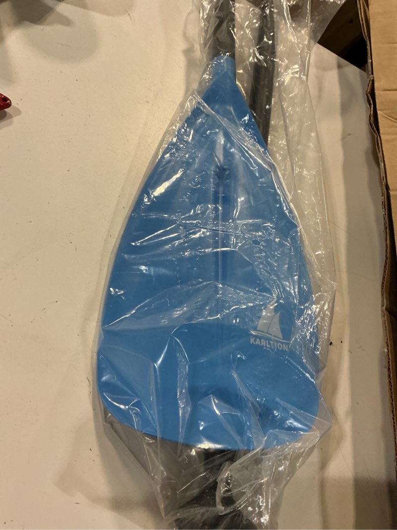 Condition photo showing Good Condition for karltion sup paddle - 3-piece adjustable aluminium sup paddle with glass fiber blade for surfing, floating, water sports blue