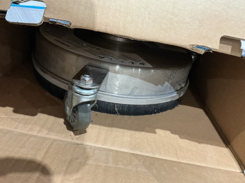 Condition photo showing As Is for surfacemaxx 14.5-in up to 4500 psi rotating surface cleaner for gas pressure washers