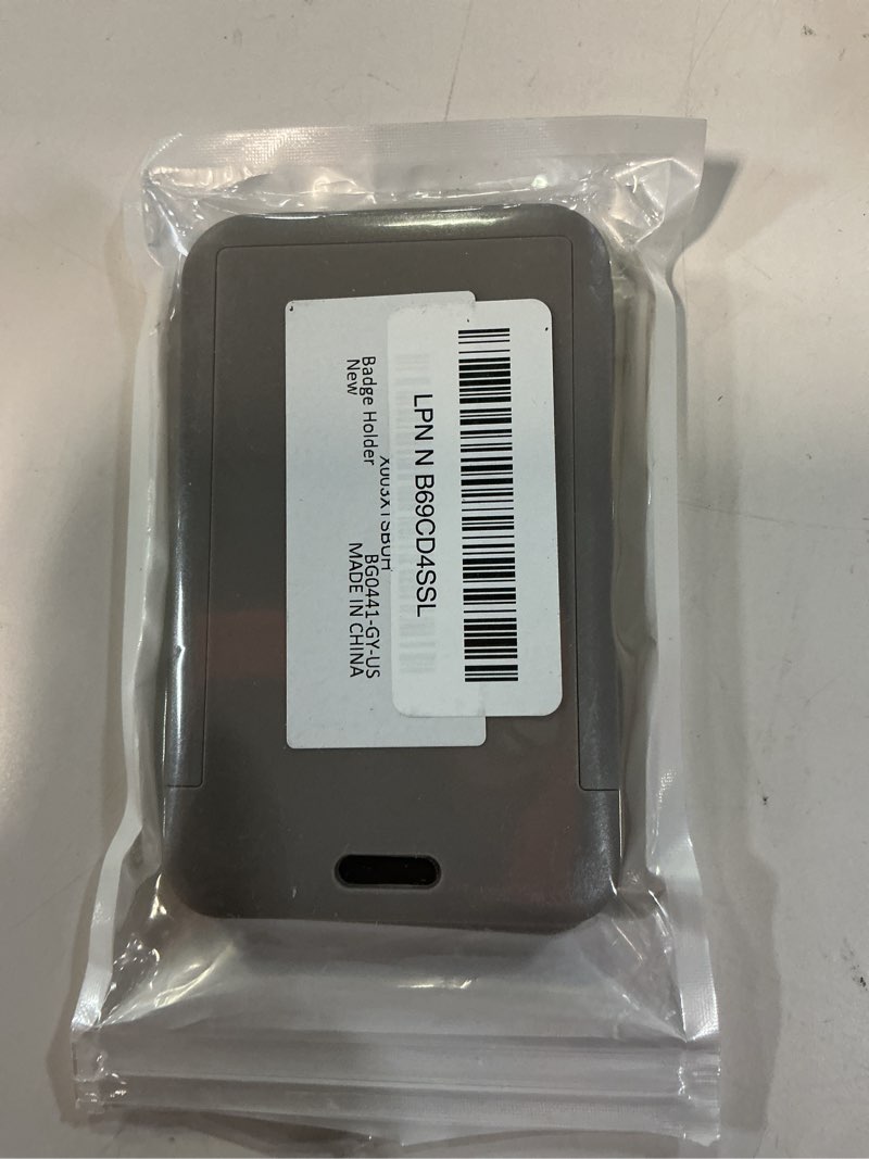 Condition photo showing Good Condition for Uniclife 3 Pack Sliding ID Badge Holder Vertical Hard Plastic Case with Clear Window Grey Card Protector Pouch for Office School ID Credit Cards Proximity Key Cards Driver’s Licenses and Passes 3 Pack Grey