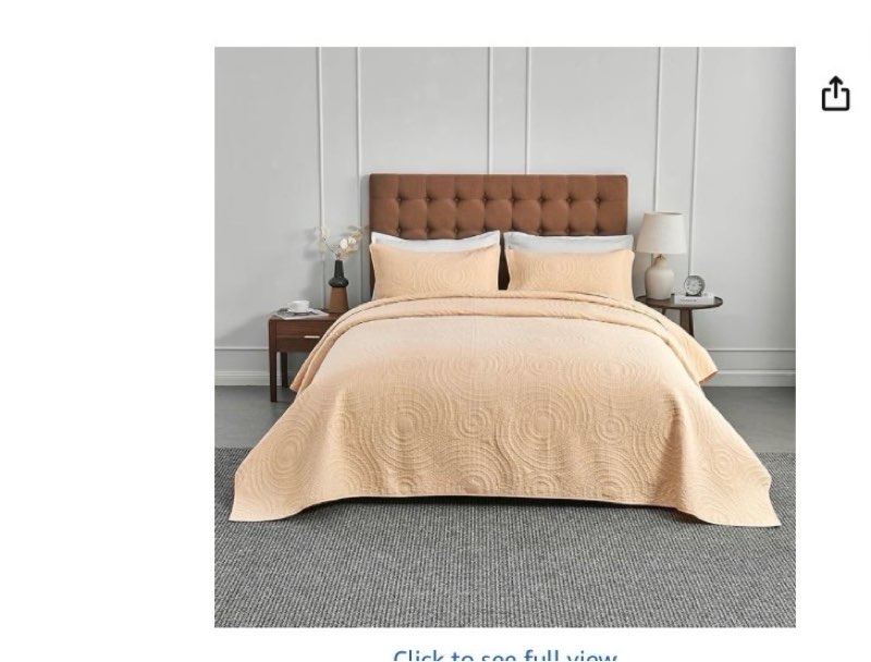 Oversized King Bedspreads 128x120 for Split Adjustable Bed or Large/Tall California King/King Bed Quilted Lightweight Comforter Reversible Coverlet 1 Quilt 2 Pillow Shams Sand