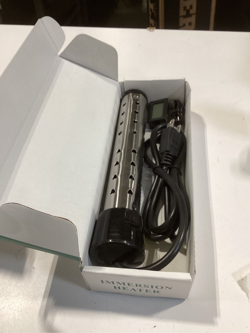Condition photo showing Good Condition for immersion water heater,anti-scalding bucket heater with stainless steel guard heat 5 gallons of water in minutes,electric pool water heater for above ground pool bathtub,camping