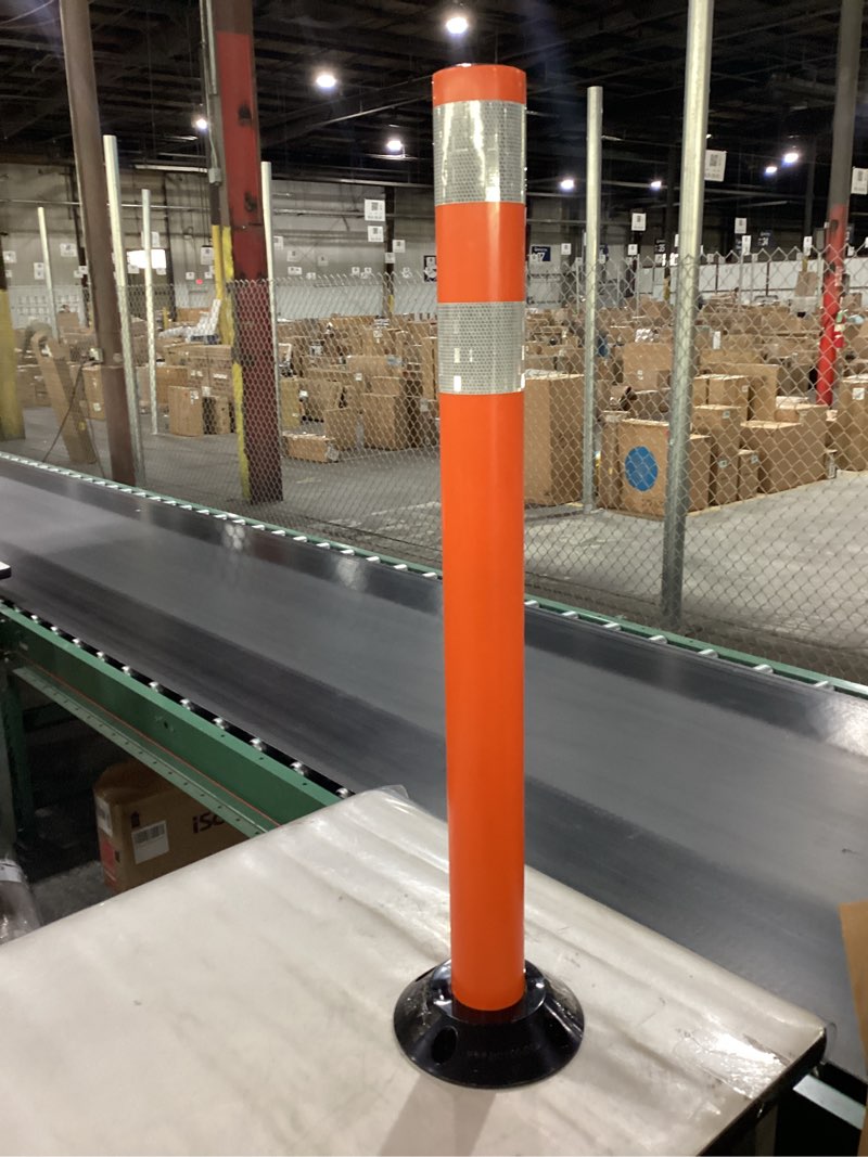 Condition photo showing As Is for Pexco 8DP236FLO101 DP200 36" Round Traffic Channelizer Post, Orange, ( ONE CONE ) 