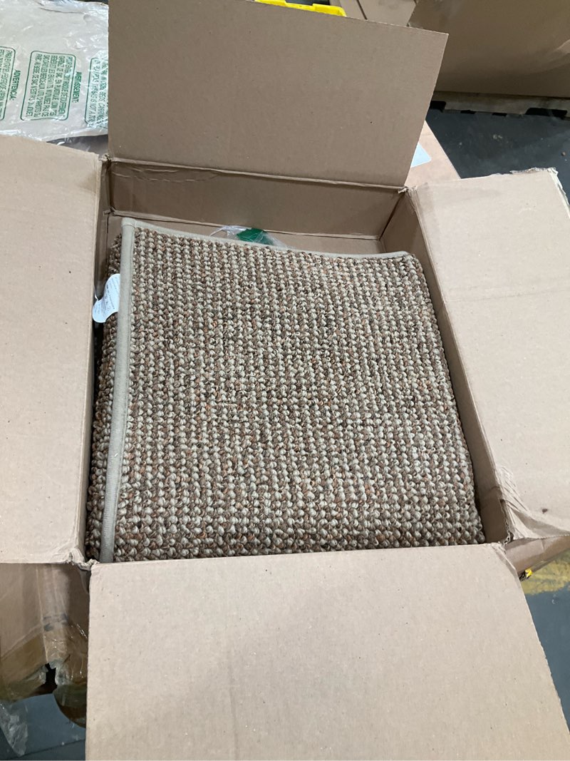 Condition photo showing Good Condition for beqhause dirt trapper door mat 36" x 60", non-slip washable doormats entrance mat, dirt resistant and absorbent welcome mat, low profile floor mats for front back door and entryway, beige beige 3' x 5' (rectangular)