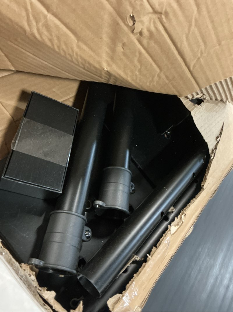 Condition photo showing Good Condition for pyle speaker stand pair of sound play 1 and 3 holder - telescoping height adjustable from 26” - 52” inch high heavy duty three-point triangle base w/ floor spikes and 9” square platform, black speaker amplifier stand