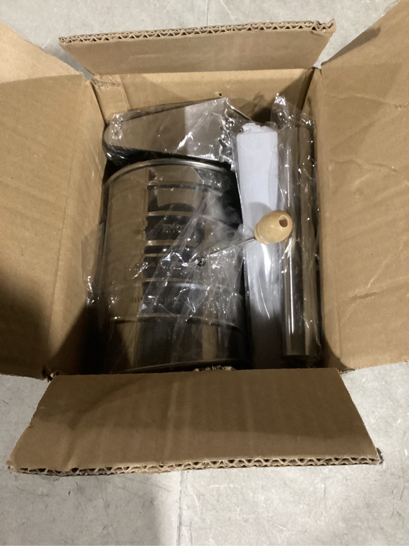 Condition photo showing Good Condition for 9pcs stainless steel pastry blender set, 3 cup flour sifter, biscuit cutter, pastry cutter, dough cutter, silicone baking mats, for cooking cookies and donuts, cakes, biscuits or making pancakes 9 pcs pastry blender set