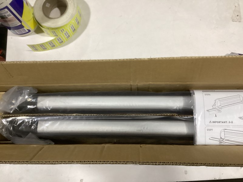 Condition photo showing New/Like New for Ski& Snowboard Roof Racks, Ski Roof Racks with Anti-Theft Lock Racks Carrier for Snowboards Universal Ski Top Holder Fits for Square/Aero/Oval Cross Bars, Silver, Large