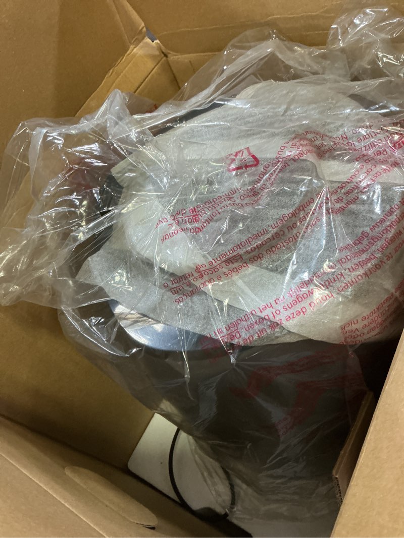 Condition photo showing Good Condition for ninja air fryer | 4 qt capacity | 4-in-1 roast, crisp, roast, reheats, & dehydrates | dishwasher safe parts | 105°f-400°f | includes 20 easy & healthy recipes | 1550 watt | grey | af101