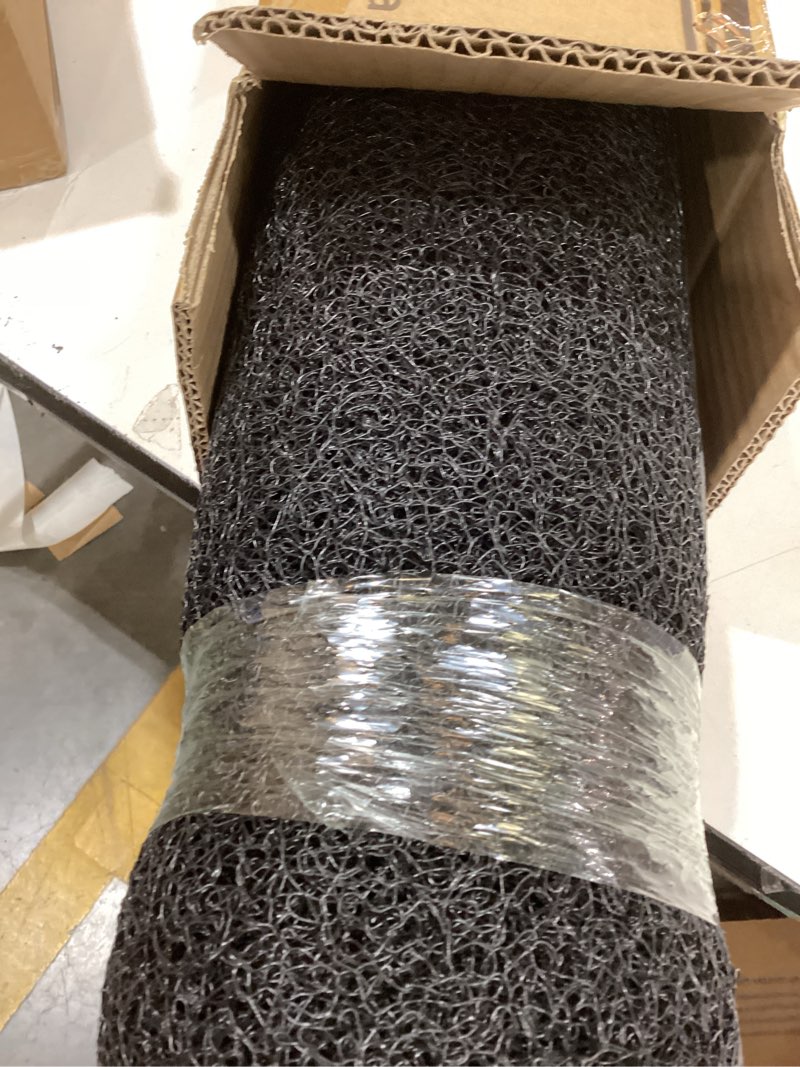 Condition photo showing item condition for Amyracel Front Door Mat Indoor Outdoor Entrance, 36" x 60" All-Season Waterproof Doormat for Enterway, Heavy Duty Commercial Floor Mat, Fade Resistant, Rubber Back, Low Profile, Easy Clean 36" x 60" Black Mesh