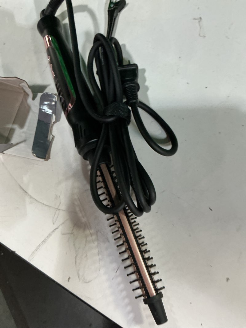 Condition photo showing As Is for thermal brush, heated round brush & small curling iron with ceramic ionic technology, 1/2 inch for volumizing & styling, travel-friendly hot comb with adjustable temperature?rose gold 0.5 inch?