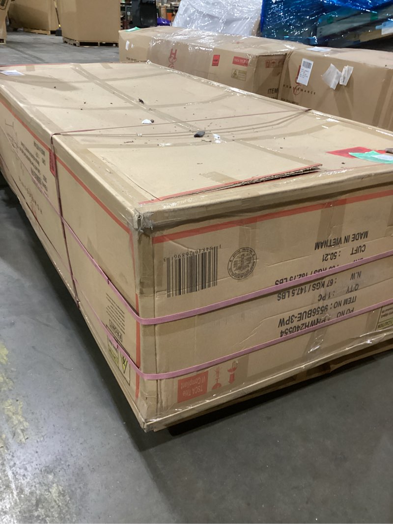 Condition photo showing New/Like New for Lexicon Couch, Modern Sofa Living Room Sofa with Power Adjustable Seat Depth, Manual Adjustable Headrests, Chenille Upholstered Couch Bed for Living Room/Apartment/Office, 90.5" W, Blue