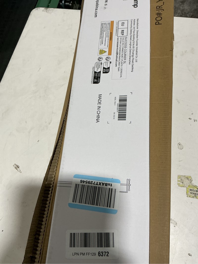 Condition photo showing Good Condition for 3000 Lumen Ultra Bright Architect Desk Lamp with Clamp, 36W Tall Overhead Led Desk Light for Home Office, 47Inch Long Dimmable Computer Monitor Light Bar with Remote for Table Desktop Drafting Black