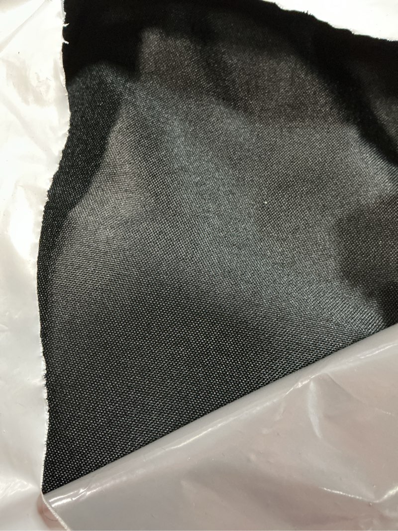 Condition photo showing Good Condition for ascoza 2 pack fitted tablecloth for 8 foot rectangle tables 96 x 30 inch black table covers water resistant polyester table cloth for wedding, parties,display, trade show (black) black 8ft