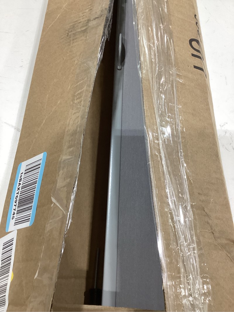 Condition photo showing As Is for myshade blackout cordless roller shades, room darkening free-stop roll up blinds for windows, pull down blocking blind for home and office, easy to install, 24" w x 72" h, grey grey 24" x 72"
