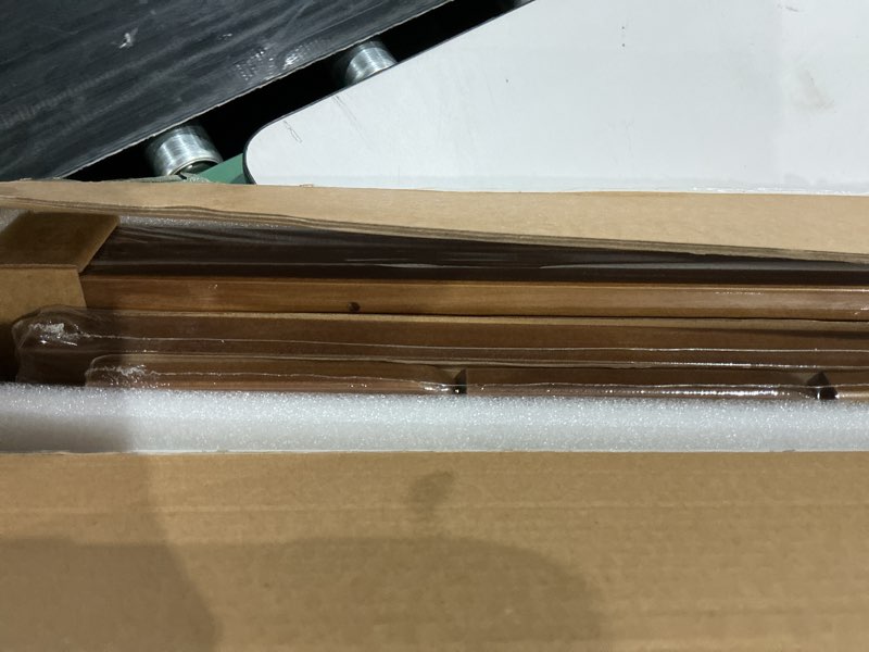 Condition photo showing Good Condition for dark wood wall bookshelf for kids bedroom, 36 inch floating nursery bookshelf for baby girl boy room, wooden hanging toddler book shelves for wall (36 inch, walnut brown, 3-pack) 36 inch walnut