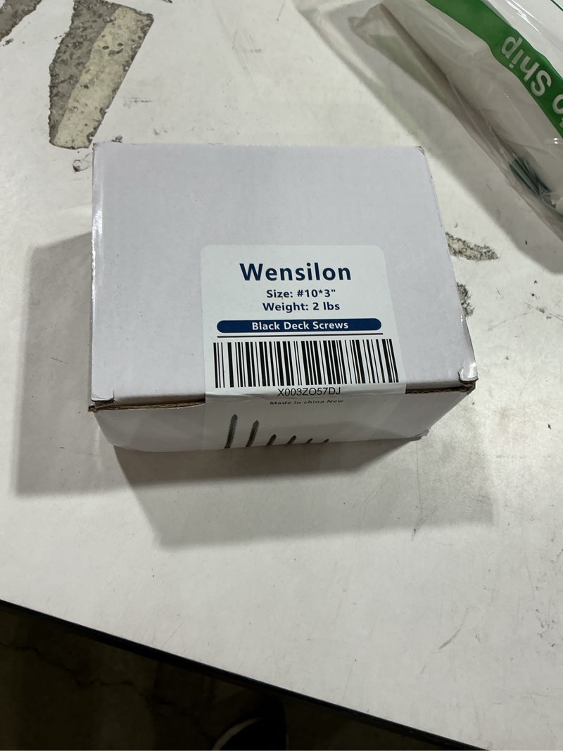 Condition photo showing New/Like New for similiar product wensilon #10 * 3-1/2\" black deck screws, (117pcs) 2 lbs.exterior wood screws, rust resistant epoxy coated, bronze, t25 star bit 10*3-1/2 black 2