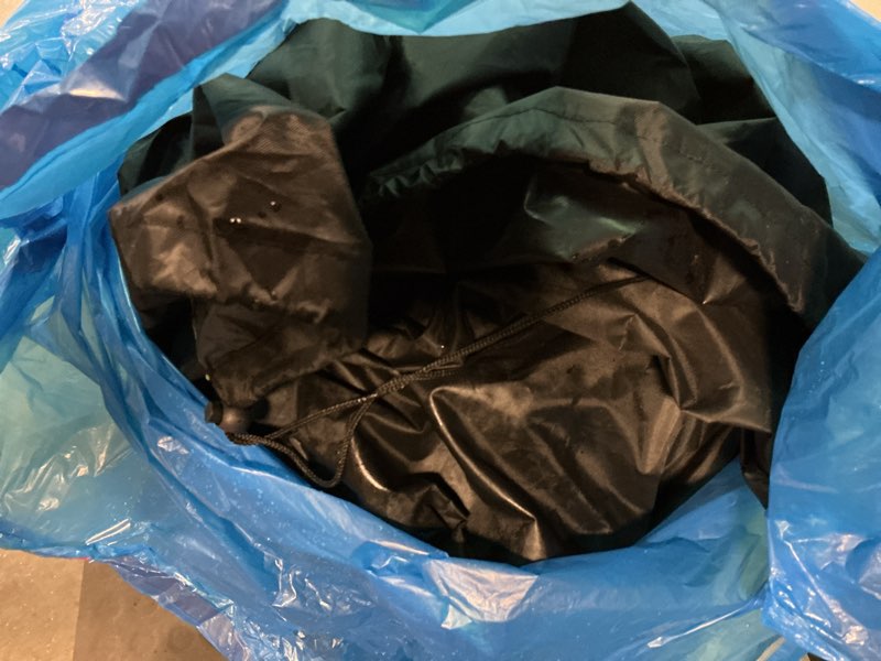 Condition photo showing As Is for Patio Furniture Covers Waterproof, Heavy Duty 600D Outdoor Furniture Covers for Outside Sectional Sofa Set,Tear Resistance and Anti-UV, Black,137"L x 102"W x 35"H Black 137"Lx102"Wx35"H