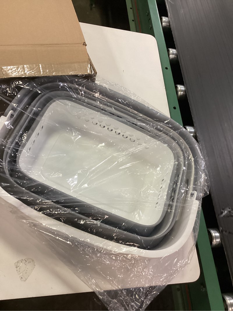 Condition photo showing Good Condition for 42L Collapsible Plastic Laundry Basket Hamper with Handles, Foldable Laundry Basket, Pop Up Storage Container Organizer for Washing Storage 1