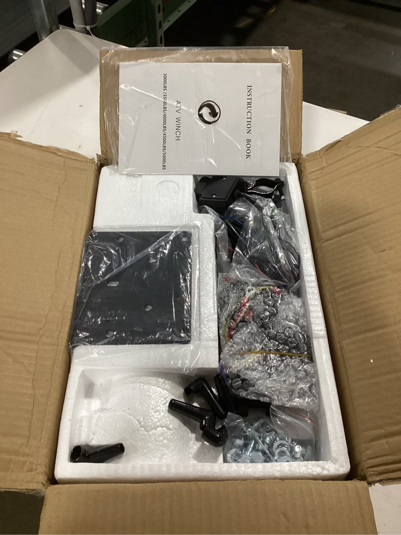 Condition photo showing New/Like New for FIERYRED ATV/UTV Winch 12V 4500 lb Electric Winch with Synthetic Rope, with Wireless Remote Control Hawse Aluminium Fairlead & Mounting Bracket, Waterproof IP67 4500LBS Black-Synthetic Rope