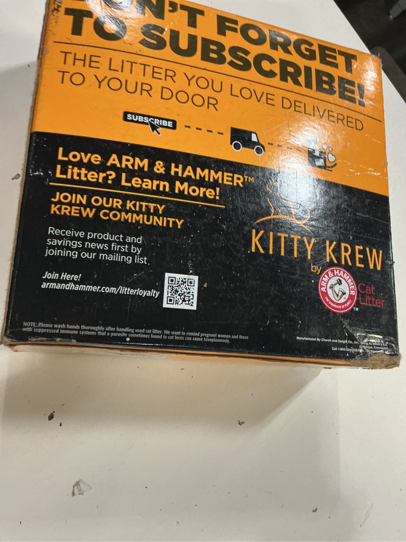 Condition photo showing Good Condition for arm & hammer ultra last clumping cat litter unscented multicat 18 lbs. pet friendly with baking soda odor control litter 18 lbs (pack of 1)