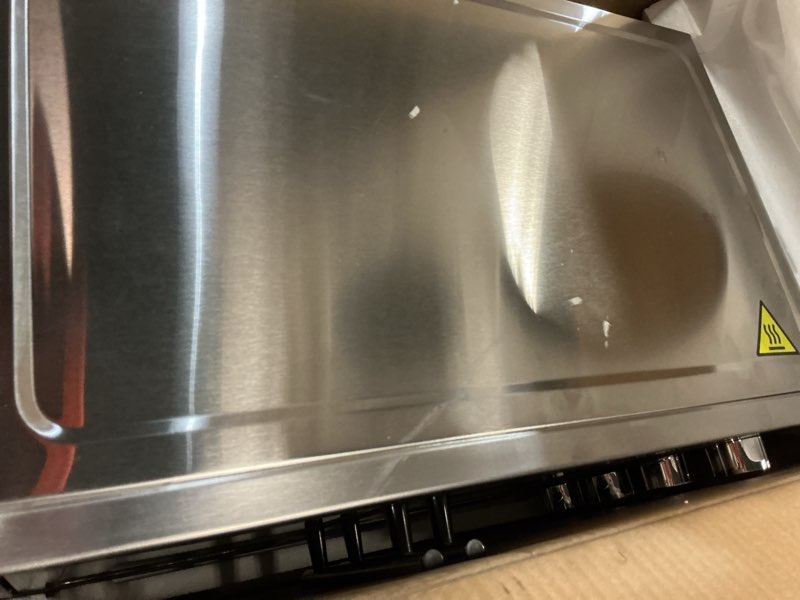 Condition photo showing As Is for megachef 47 quart electric french door rotisserie convection counter top oven with convection and oven lamp