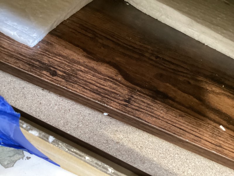 Condition photo showing Good Condition for furinno turn-s-tube wide tv entertainment center, amber pine/black amber pine/black wide