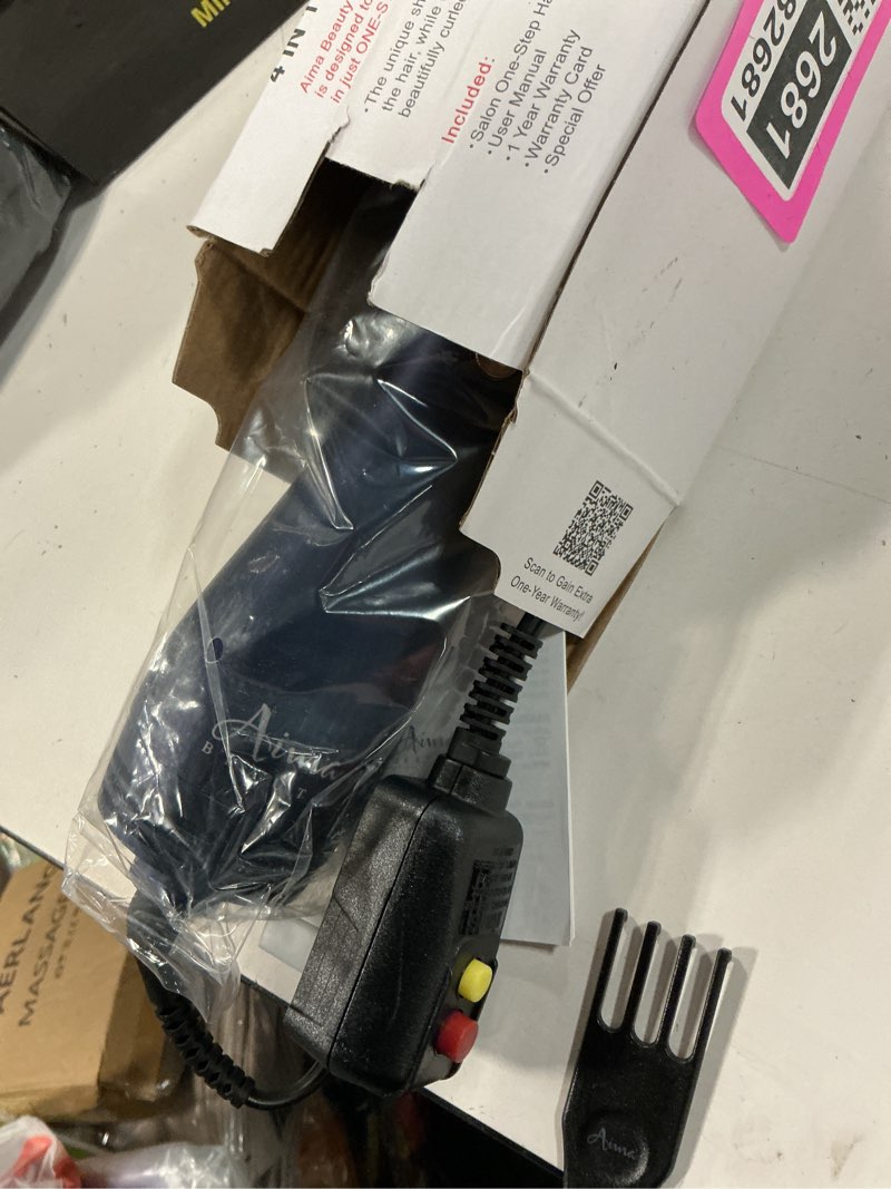 Condition photo showing Good Condition for Hair Dryer Brush, Aima Beauty 4-in-1 Upgrade Hot Air Straightener Curler Function for Women, Hair Styling Tools, Prussian Blue-Round Round Brush - 1.26inch/32mm - Prussian Blue