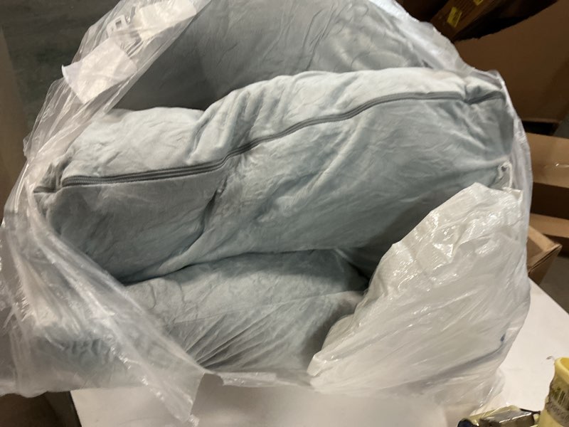 Condition photo showing As Is for 60 Inch Full Body Pregnancy Pillows for Sleeping Cooling Pregnancy Pillow,U Shaped Pregnancy Body Pillow,Maternity Pillows for Pregnant Women with Removable Washable Velvet Cover.(Grey)