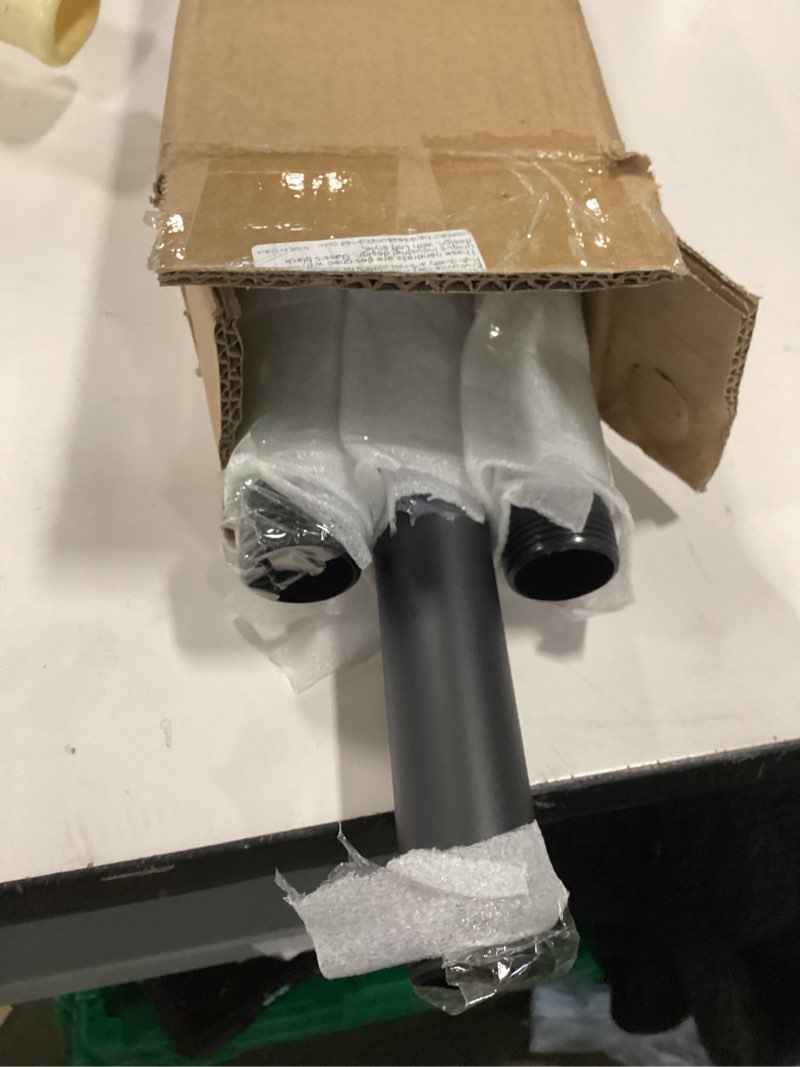 Condition photo showing New/Like New for Pipe Stair Handrail, 9 Ft Metal Staircase Handrail, Black Galvanized Industrial Iron Hand Rail for Indoor & Outdoor Wall Mount Support, Wall Hand Railing,Safety Handle, Steps Baluster(HR09) 9 Feet