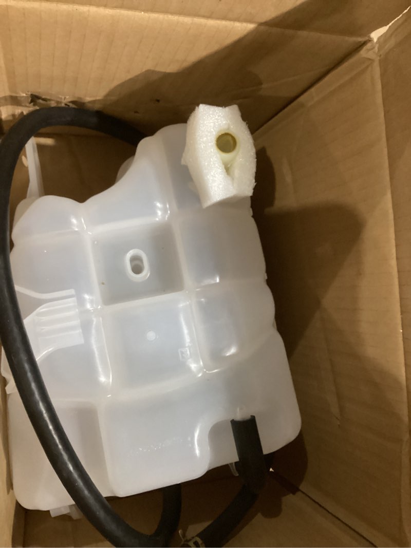 Condition photo showing As Is for Engine Coolant Reservoir with Cap for Jeep Liberty 3.7L 2002 2003 2004 2005 2006 2007 Engine Coolant Reservoir