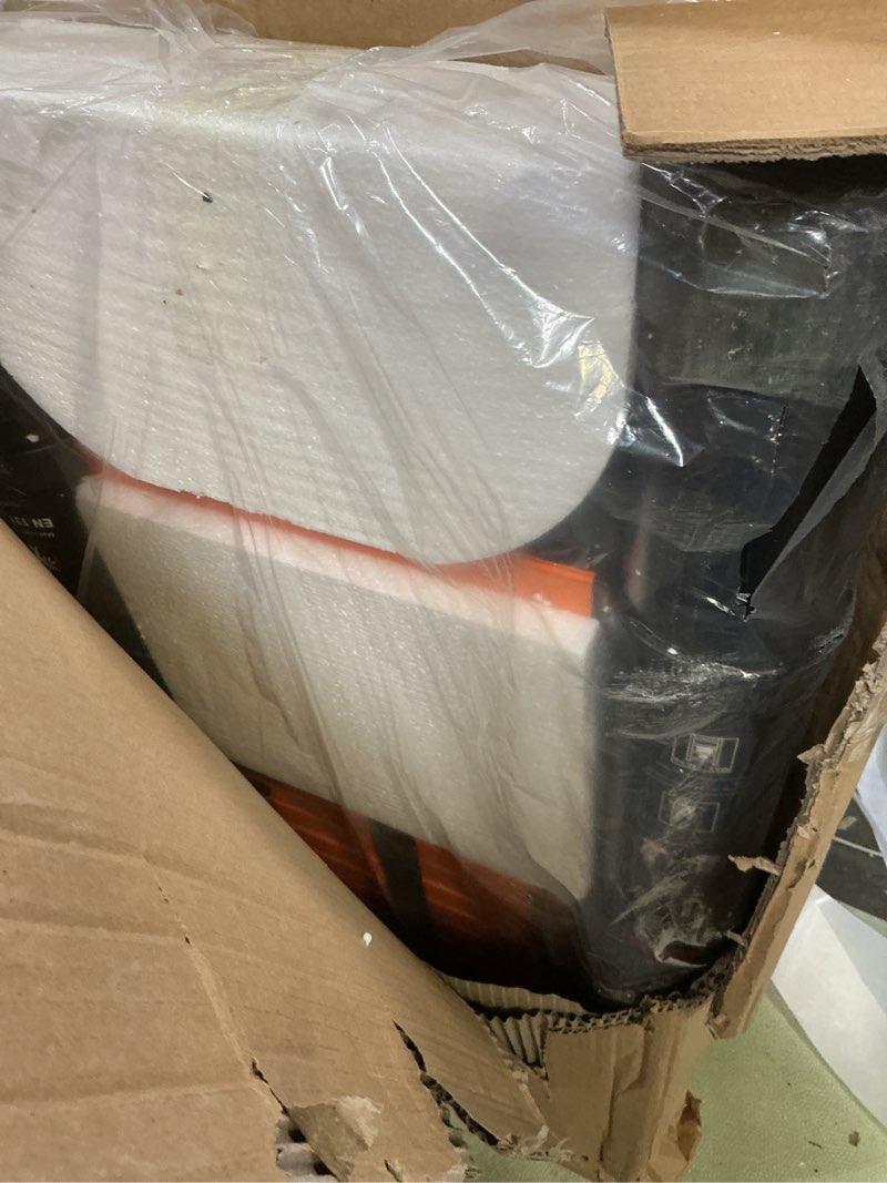 Condition photo showing New/Like New for 16.5 FT Telescoping Ladder with 11.8" Step Spacing, ANSI Certified, Type IA Heavy Duty, 330lbs Max Capacity, Aluminum Extension Ladder for Home, Roof, RV; Orange Orange 16.5 FT Pro