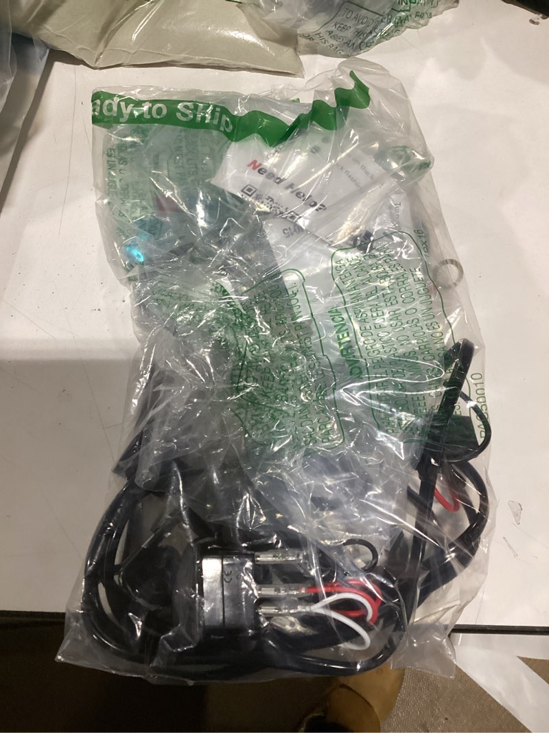 Condition photo showing New/Like New for Nilight Remote Wiring Harness for LED Light Bar Wireless Strobe Flash Work Driving Lights 12V 15A 16AWG Controller 5PIN Switch Waterproof Power Relay Blade Fuse-2 Leads 16AWG-2 Lead Remote +Flash+ 5PIN Switch