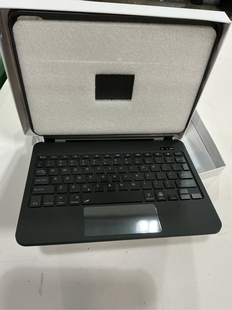 Condition photo showing Good Condition for for ipad (a16) 11th/10th generation case with keyboard – magic-style magnetic – floating cantilever stand -7 color backlit - multi-touch trackpad keyboard case for ipad 11 inch 2025&10th gen 10.9 inch black