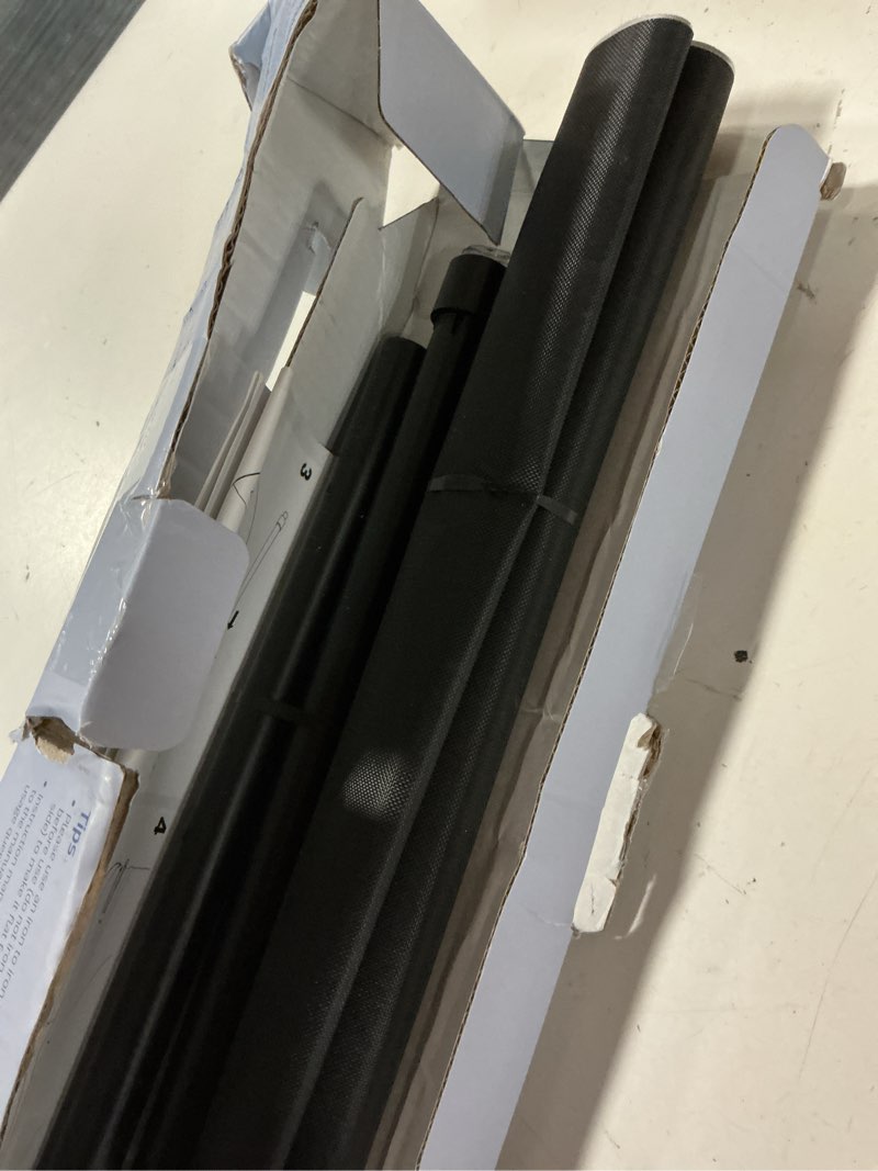 Condition photo showing Good Condition for 100% blackout roller shades, cordless no tools no drill blinds for indoor windows, thermal insulation uv protection, easy install blackout curtains with rod & buckles(24\" w*36\" h) black 24\"w x 36\"h