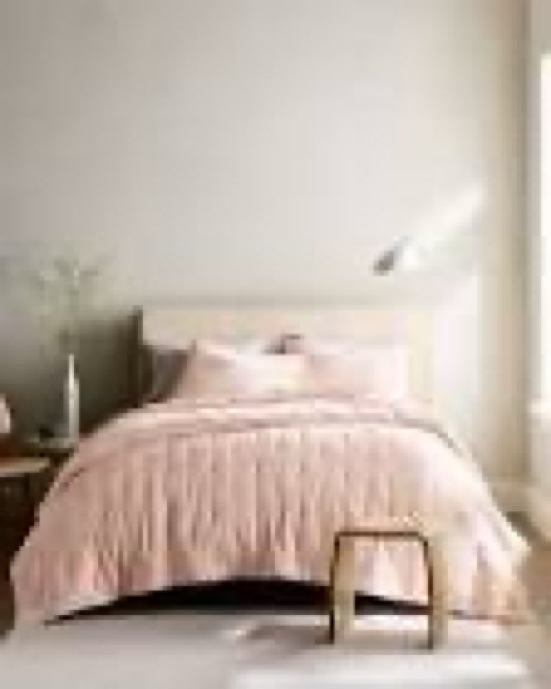 organic cotton gauze toddler quilt & sham set pink 