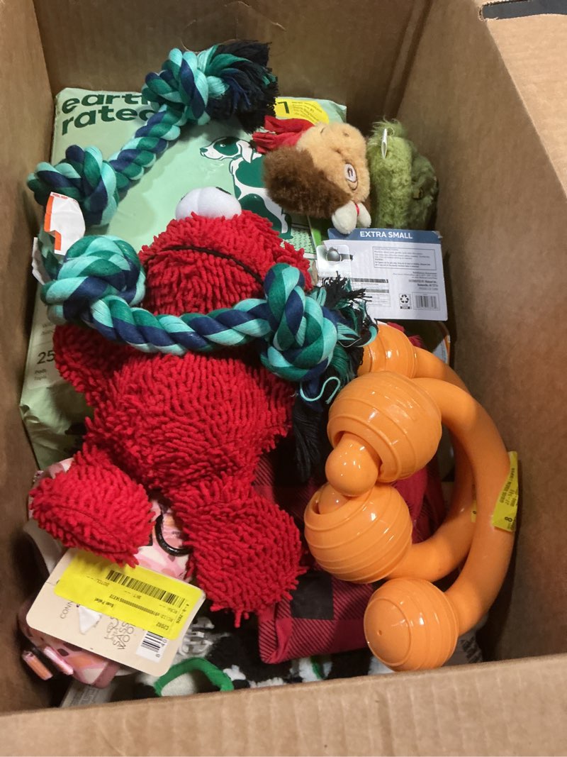 Condition photo showing As Is for assorted different pet accessories different sizes