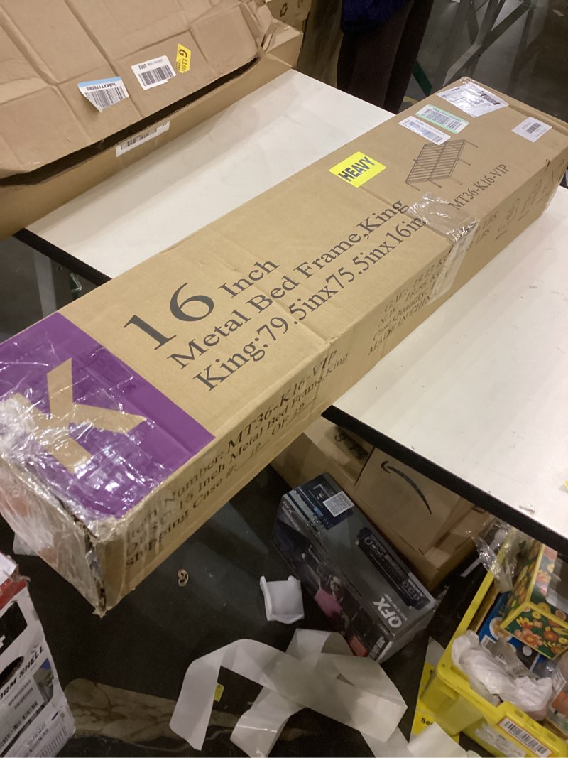 16 inch metal bed frame king