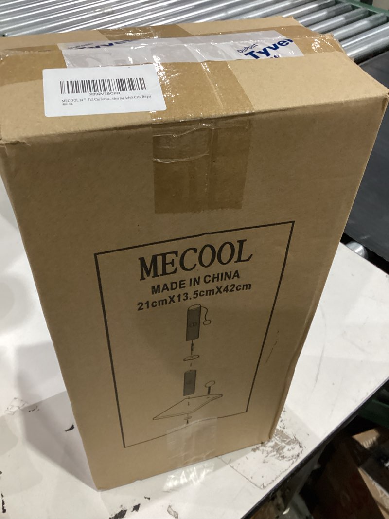 Condition photo showing New/Like New for MECOOL 34” Tall Cat Scratching Post Premium Basics Kitten Scratcher Sisal Scratch Posts Trees with Hanging Ball for Indoor Cats, Beige 34 inches for Adult Cats Beige