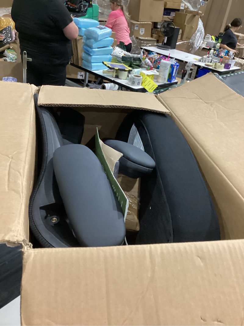 Condition photo showing Good Condition for Marsail Ergonomic Office Chair with Adjustable Lumbar Support, 3-Way PU Armrests & Breathable Mesh for Home Office and Gaming Dark Black Without Headrest