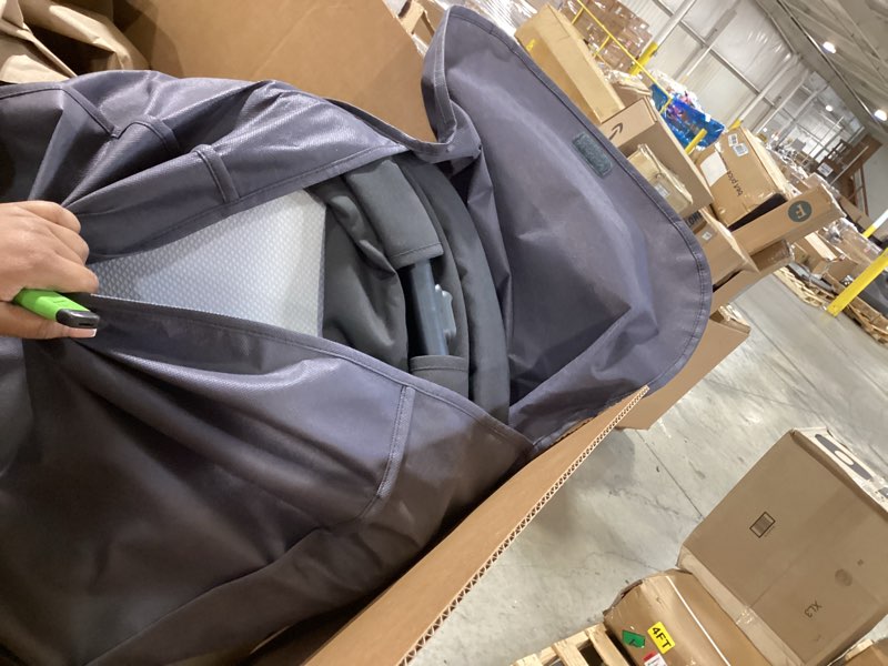 Condition photo showing Good Condition for uppababy bassinet v3 - compatible with vista, cruz, ridge strollers - overnight sleep solution - mattress, sheet and bug shield included - jake (charcoal/carbon frame)
