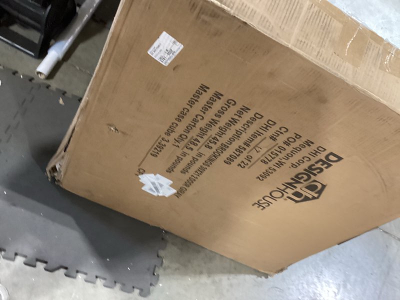 design house 587089 bath unassembled modern 2-door shaker bathroom vanity cabinet only, 30 x 21, gra