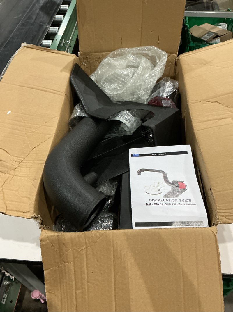 Condition photo showing As Is for cold air intake for 06-18?ea113?mk5/gti/mk6/golf r/audi a3 2.0t | fits for 2.0 tsi turbo only;fits for 2006-2017 mk5/mk3/mk6/mk2/passat , audi s3/ a3 06-17 mk5/mk3/mk2/golf/mk6/a3 ea113 2.0t