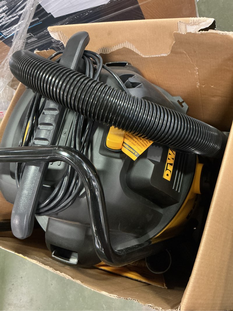 Condition photo showing As Is for DEWALT Stealthsonic Quiet 16-Gallon 6.5 HP Corded Wet/Dry Shop Vacuum with Accessories