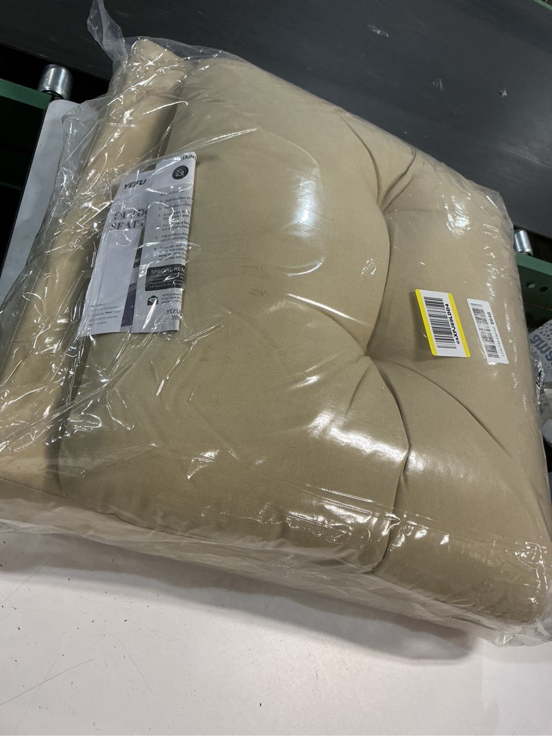Condition photo showing Good Condition for yefu olefin outdoor chair cushions: fade resistant outdoor seat cushion 24 x 24 - all weather patio 
