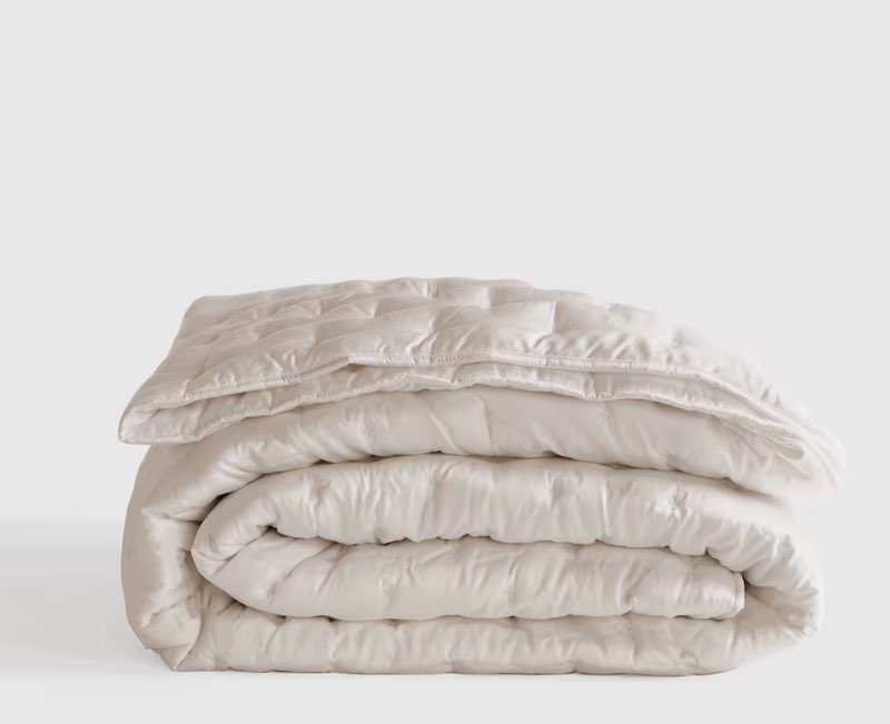 quince bamboo dream quilt without sham set full/queen sand