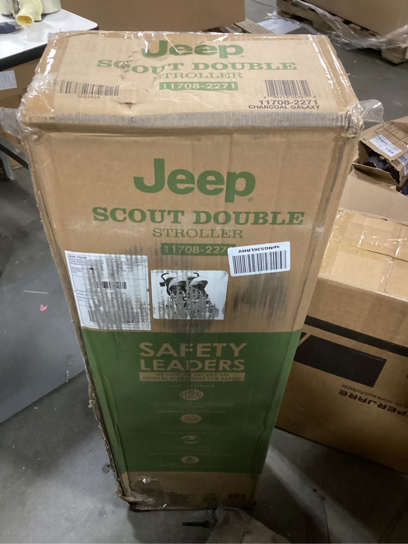 Condition photo showing New/Like New for Jeep Scout Double Stroller, Charcoal Galaxy