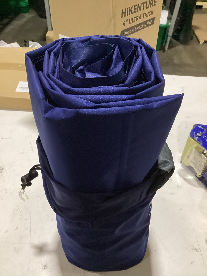 Condition photo showing Good Condition for hikenture double sleeping pad for camping, ultralight 4" extra-thick camping mattress 2 person, inflatable backpacking sleeping mat, hiking air mattress for tent (navy footpump 79x47.5in)