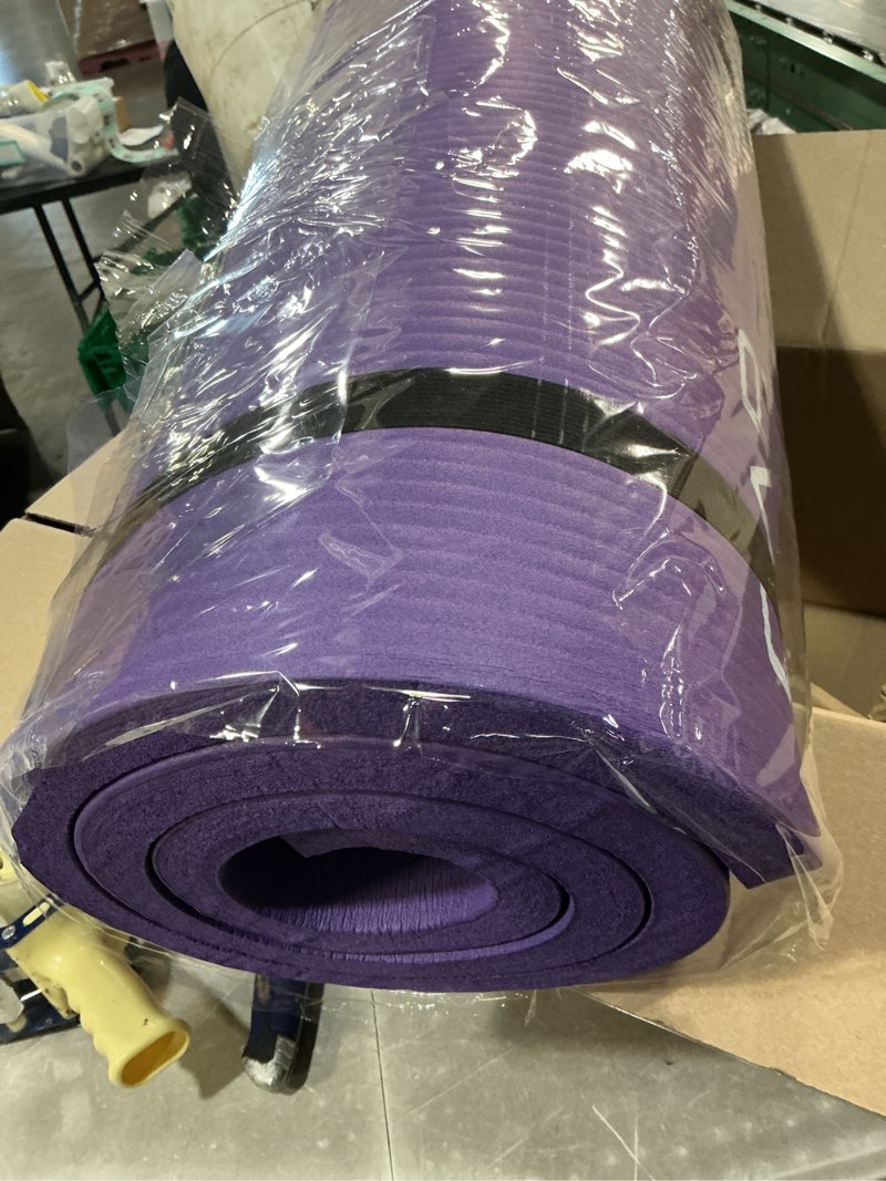 Condition photo showing Good Condition for cap barbell 1/2-inch high density exercise yoga mat with strap | multiple options wine yoga mat