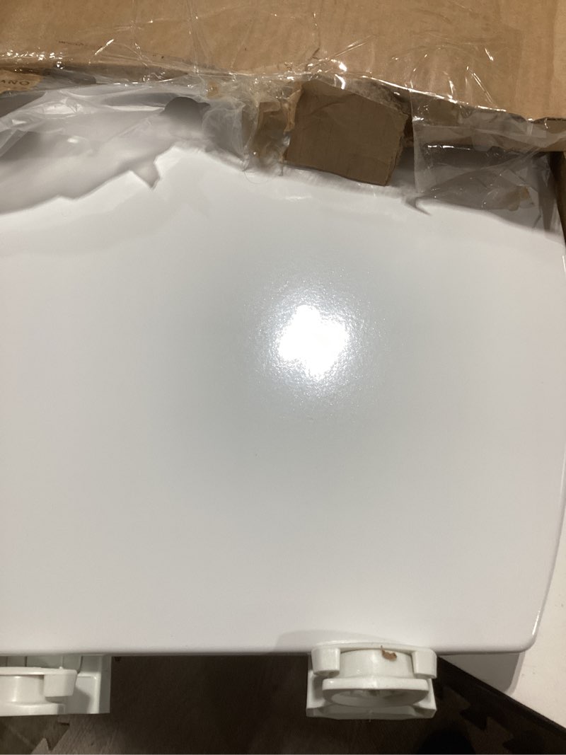 Condition photo showing New/Like New for Bemis 1500EC 390 Lift-Off Wood Elongated Toilet Seat, Cotton White (Pack of 1)