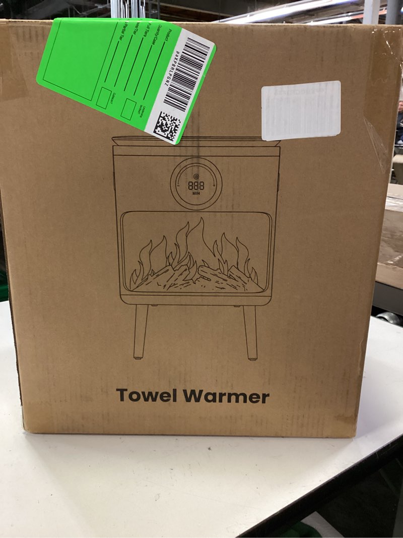 Condition photo showing New/Like New for Towel Warmer, 25L Large Luxury Towel Warmers for Bathroom with 3D Flame Screen, Auto Shut Off Even Heated Hot Towel Warmer Bucket for Towels, Bathrobes, Blankets, PJ's, Ivory White Ivory White 25L