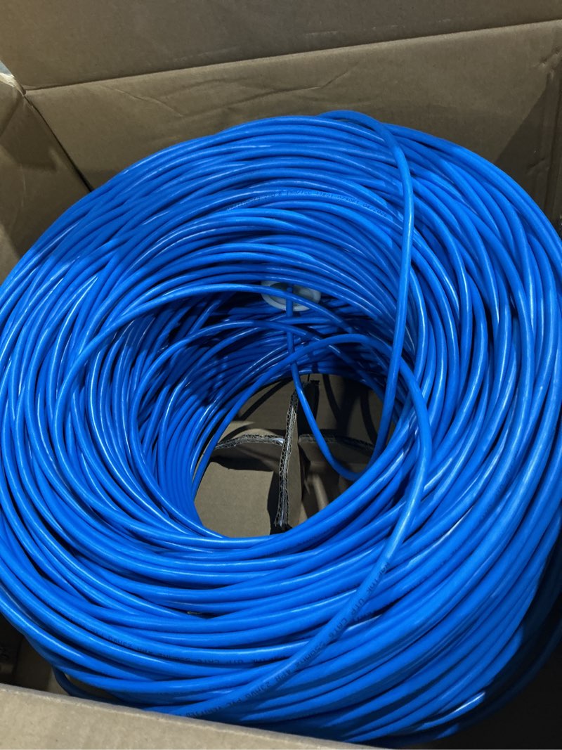 Condition photo showing Good Condition for rapink cat6 ethernet cable 1000ft, cat6 ethernet cable 23awg solid bare copper 10g support, utp cat6 cable 550mhz, cat 6 cable 1000ft poe support blue indoor blue